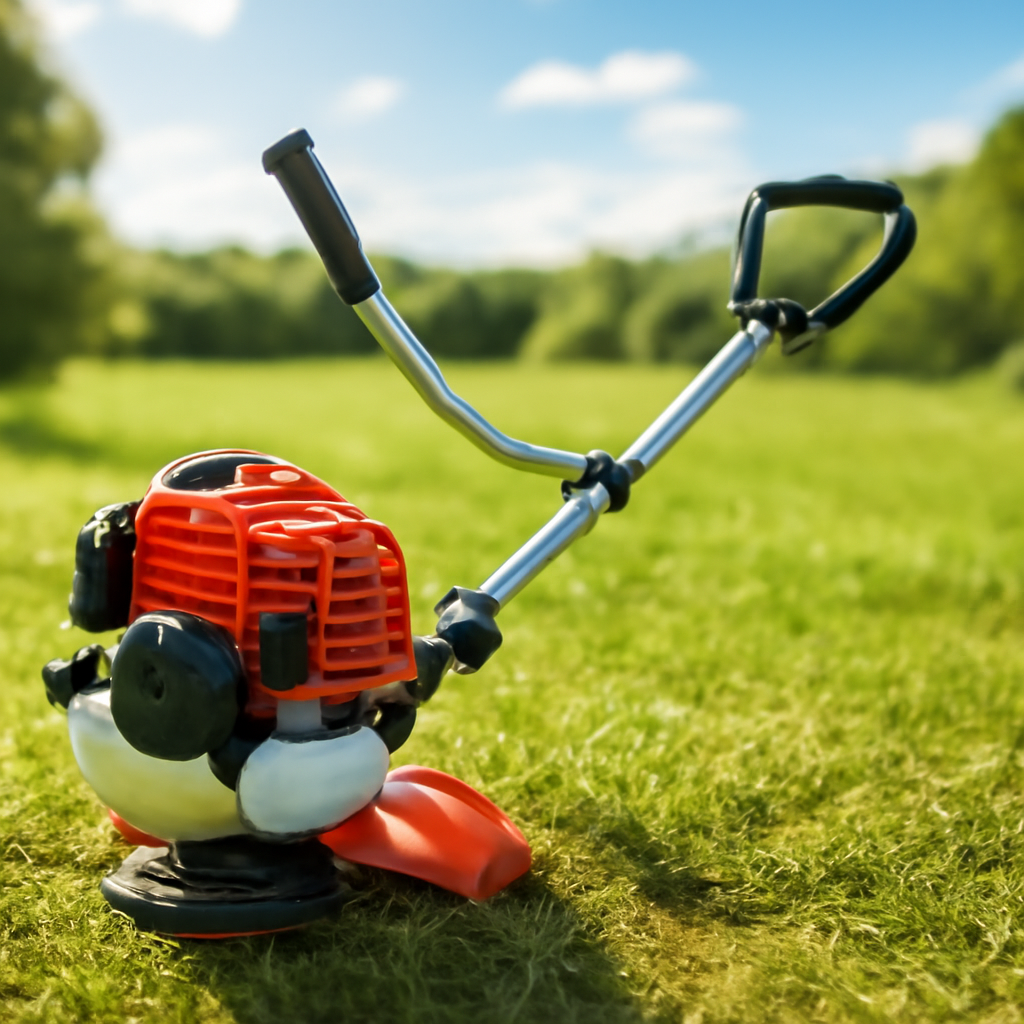 Rasentrimmer – Anwendung im Garten (AI)