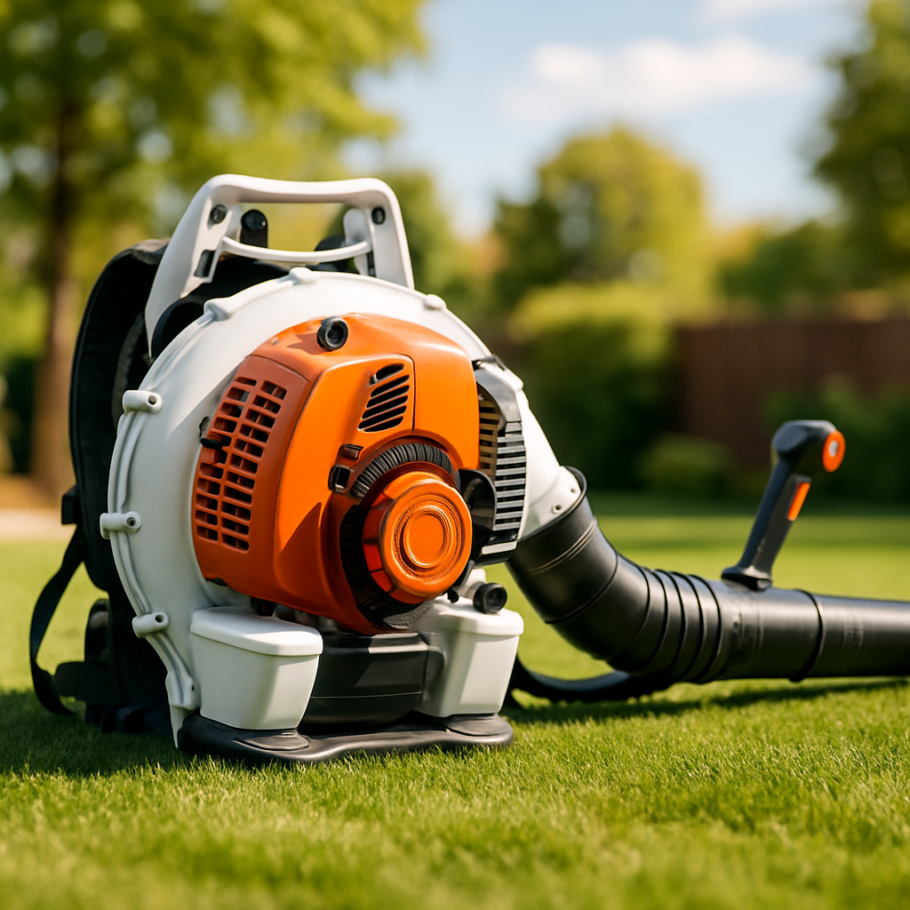 Rasentrimmer – Anwendung im Garten (AI)