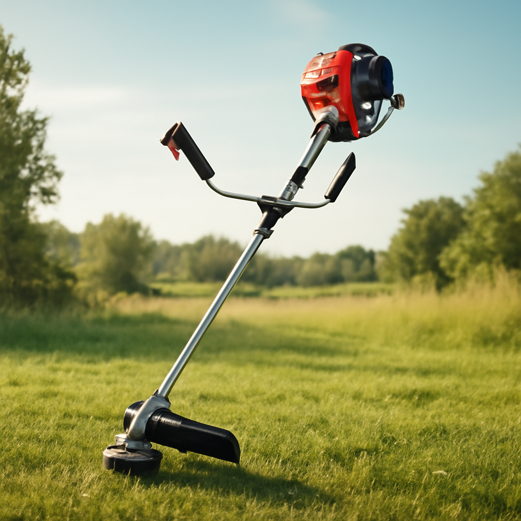 Rasentrimmer – Anwendung im Garten (AI)