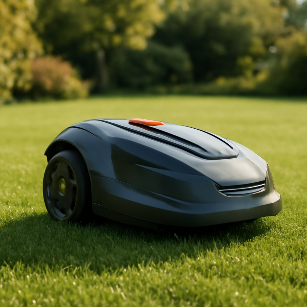 Rasentrimmer – Anwendung im Garten (KI)