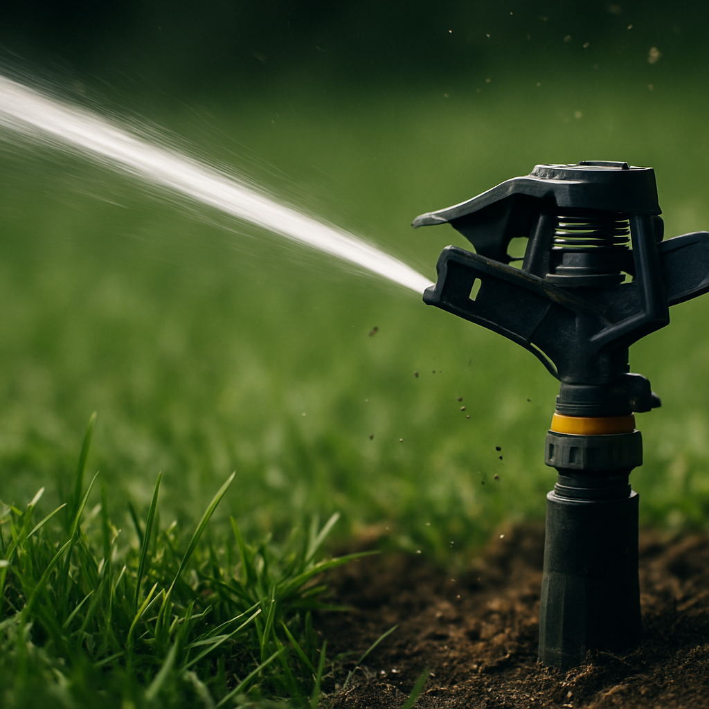 Rasentrimmer – Anwendung im Garten (AI)