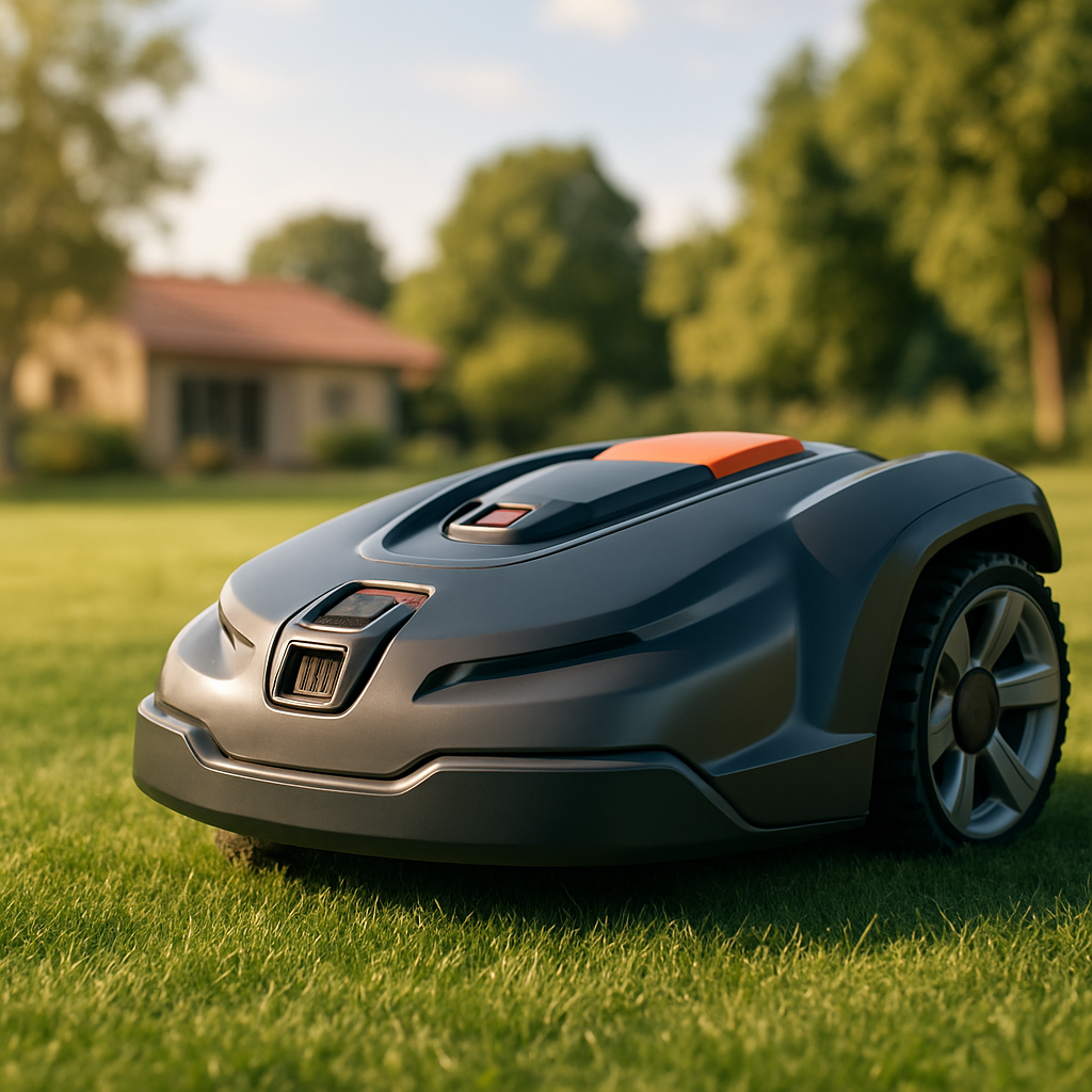 Rasentrimmer – Anwendung im Garten (AI)